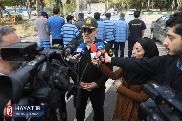 طرح دستگیری تعدادی از سارقان خودرو و موتورسیکلت و نمایش ادوات جرم