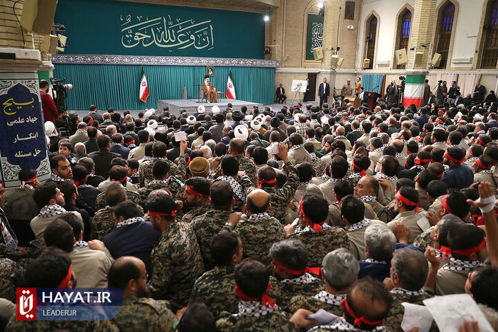 دیدار هزاران نفر از بسیجیان با رهبر معظم انقلاب اسلامی