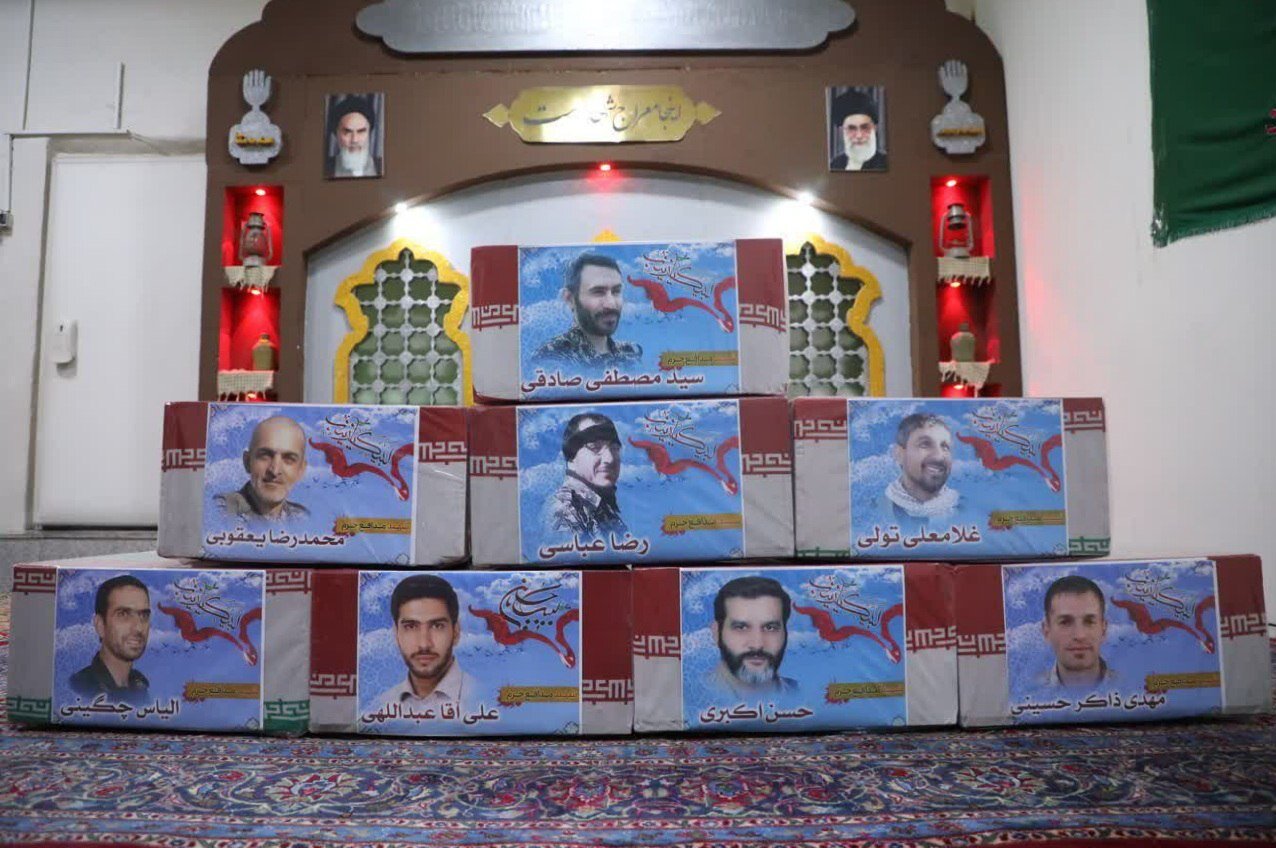 وداع با ۸ شهید مدافع حرم در معراج شهدای تهران