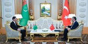 دیدار رئیس جمهور ترکمنستان با معاون رئیس جمهور ترکیه