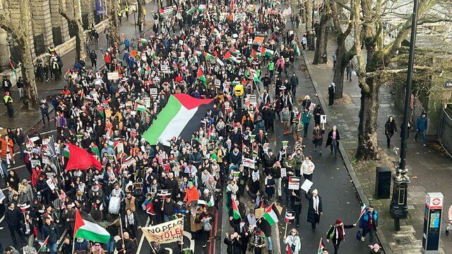 لندنی‌ها دوباره در حمایت از فلسطین به خیابان آمدند