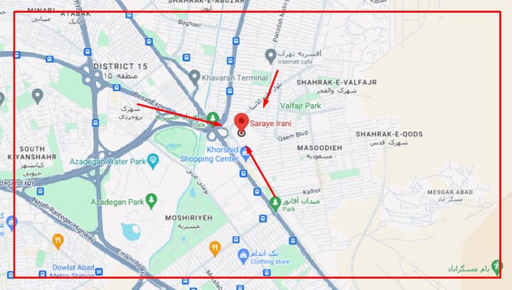 رفع گره ترافیکی ایجاد شده توسط «سرای ایرانی» منتظر طرح پلیس راهور رفع گره ترافیکی ایجاد شده توسط «سرای ایرانی» منتظر طرح پلیس راهور