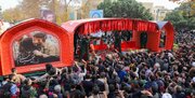 تشییع پیکرهای مطهر ۱۲ شهید گمنام در دانشگاه‌های اصفهان