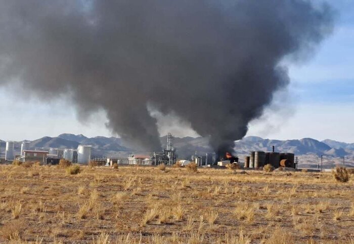 حضور وزیر کشور در محل آتشسوزی مینی پالایشگاه بیرجند + فیلم