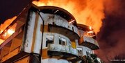 آتش‌سوزی مهیب در هتل ایران بندر انزلی