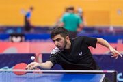 پینگ‌ پنگ‌ باز ایران ۱۸ ساله ایران به جمع ۱۶ بازیکن برتر صعود کرد