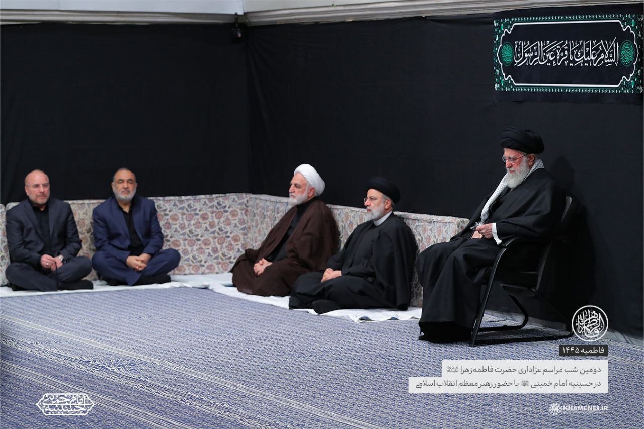 دومین شب مراسم عزاداری حضرت فاطمهزهرا (س) با حضور رهبر انقلاب