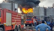 آتش سوزی در پالایشگاه اصفهان 