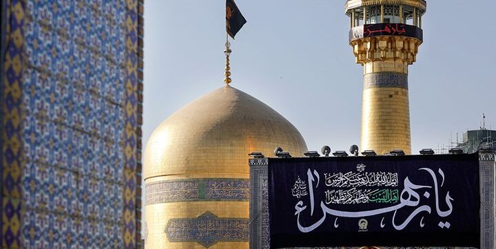 حرم امام رضا(ع) سیاه پوش شد حرم امام رضا(ع) سیاه پوش شد
