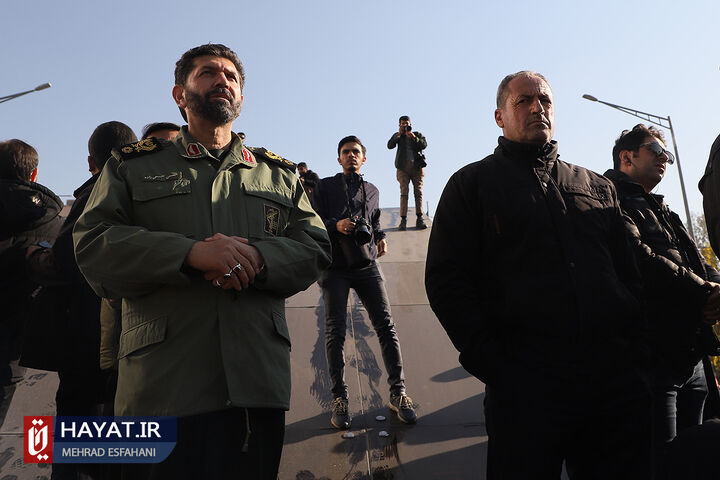 تشییع پیکر مطهر 110 شهید گمنام در تهران