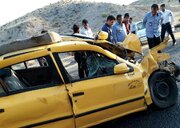 ۲ کشته در تصادف تریلی با تاکسی در اتوبان نطنز-اصفهان