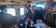 بازدید هوایی رئیس جمهور از سد چایلی