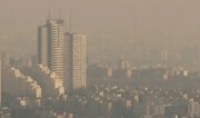 وضعیت هوای تهران نارنجی و آلوده برای گروه‌های حساس است