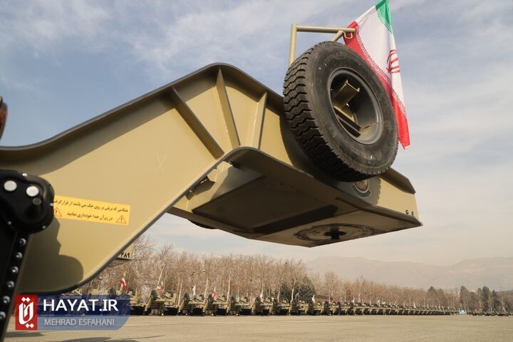مراسم الحاق بیش از ۱۰۰ دستگاه تریلر تانکبر فوق سنگین به ناوگان ترابری نیروی زمینی ارتش