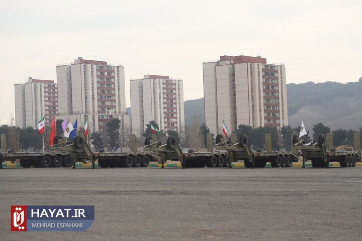 مراسم الحاق بیش از ۱۰۰ دستگاه تریلر تانکبر فوق سنگین به ناوگان ترابری نیروی زمینی ارتش