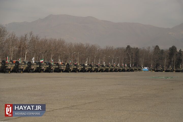 مراسم الحاق بیش از ۱۰۰ دستگاه تریلر تانکبر فوق سنگین به ناوگان ترابری نیروی زمینی ارتش