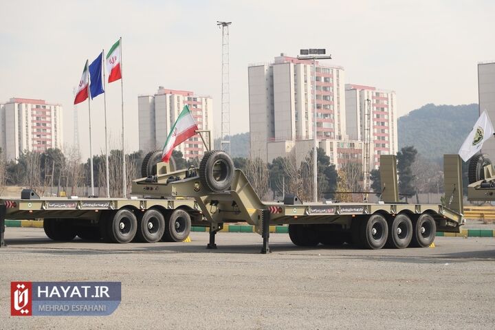 مراسم الحاق بیش از ۱۰۰ دستگاه تریلر تانک‌بر فوق سنگین به ناوگان ترابری نیروی زمینی ارتش