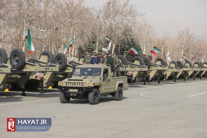 مراسم الحاق بیش از ۱۰۰ دستگاه تریلر تانکبر فوق سنگین به ناوگان ترابری نیروی زمینی ارتش