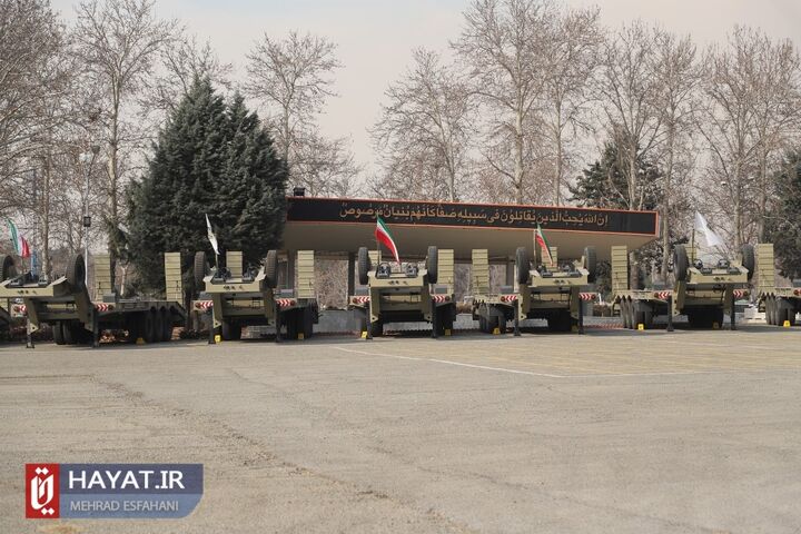 مراسم الحاق بیش از ۱۰۰ دستگاه تریلر تانک‌بر فوق سنگین به ناوگان ترابری نیروی زمینی ارتش