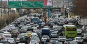 ترافیک سنگین در معابر و اتوبان های پایتخت ایران