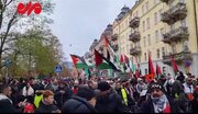 تظاهرات مردم سوئد در اعتراض به نسل‌کشی مردم غزه