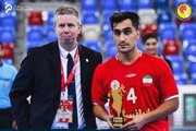 میلاد قلندری بهترین بازیکن دیدار ایران نیوزلند