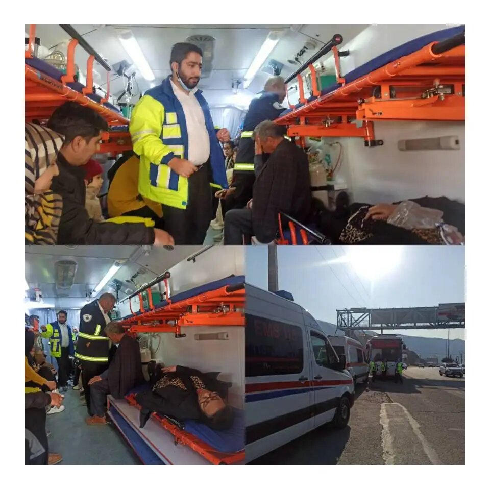 مسمومیت ۱۷ نفر با گاز در رودهن/ مصدومان به بیمارستان منتقل شدهاند + تصاویر