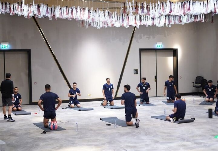 ادامه تمرینات ملیپوشان برای دیدار مقابل امارات ادامه تمرینات ملیپوشان برای دیدار مقابل امارات