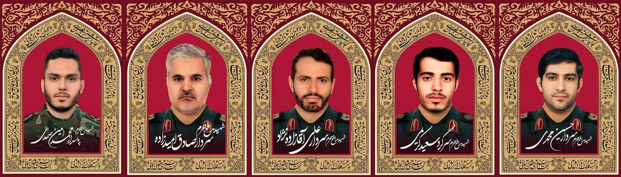 امشب؛ وداع با پیکرهای مطهر 5 شهید حمله تروریستی اسرائیل + تصویر