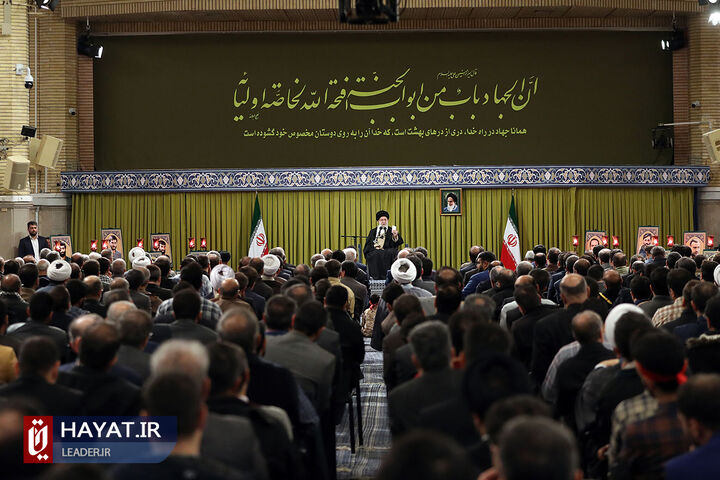 دیدار دست اندرکاران کنگره 24 هزار شهید تهران بزرگ با رهبر معظم انقلاب