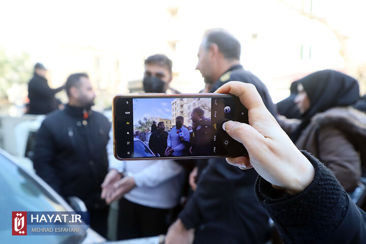 بازسازی صحنه جرم عاملان تخریب خودروهای شهروندان در خیابان مالک اشتر