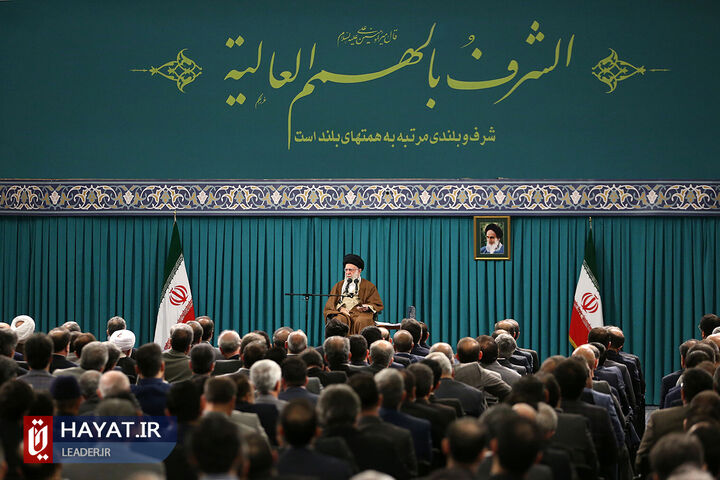 دیدار تولیدکنندگان و فعالان اقتصادی با رهبر معظم انقلاب