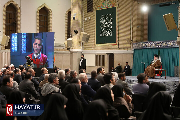 دیدار تولیدکنندگان و فعالان اقتصادی با رهبر معظم انقلاب