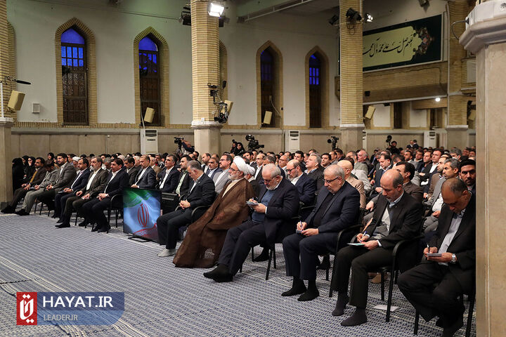 دیدار تولیدکنندگان و فعالان اقتصادی با رهبر معظم انقلاب