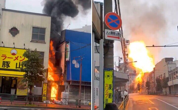 وقوع حریق گسترده در توکیو وقوع حریق گسترده در توکیو