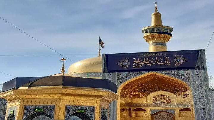 حرم رضوی در سوگ باب الحوائج(ع) سیاهپوش شد حرم رضوی در سوگ باب الحوائج(ع) سیاهپوش شد