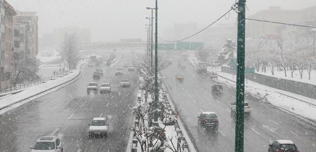 بارش برف و باران در برخی نقاط تهران