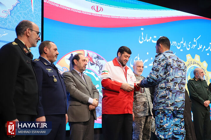 مراسم اختتامیه اولین دوره مسابقات مهارتی کارکنان وظیفه نیروهای مسلح