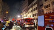 آتش سوزی در انبار کاغذ ساختمان ۱۱۵ ایرانشهر + فیلم