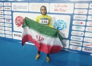 کسب مدال برنز نماینده ایران در جهانی امارات