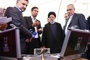 بازدید رئیس‌جمهور از خانه نوآوری و فناوری ایران در محل نمایشگاه بین‌المللی تهران