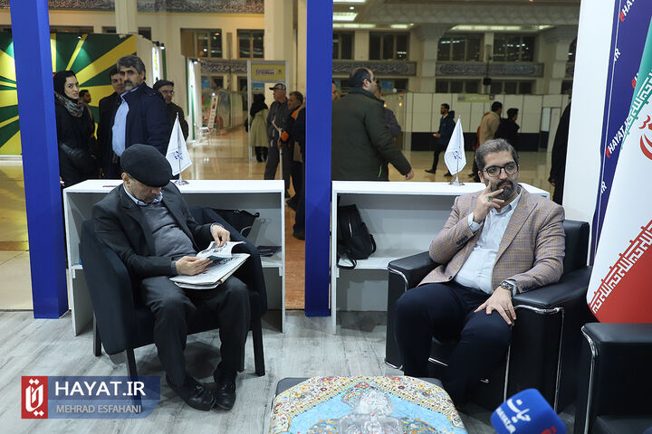 میهمانان حیات در چهارمین روز از نمایشگاه رسانه های ایران (2)