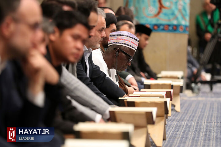 دیدار شرکتکنندگان در مسابقات بینالمللی قرآن با رهبر انقلاب