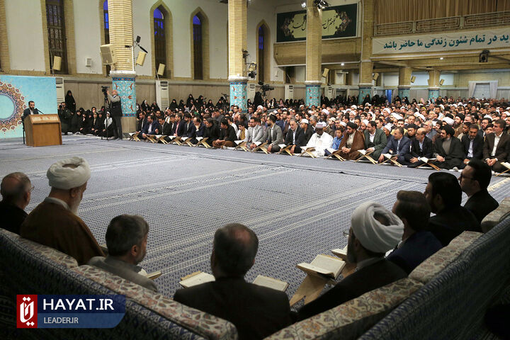 دیدار شرکتکنندگان در مسابقات بینالمللی قرآن با رهبر انقلاب