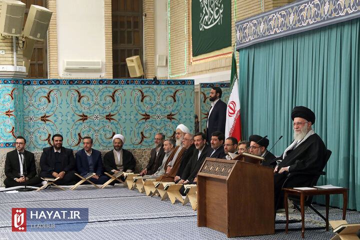 دیدار شرکتکنندگان در مسابقات بینالمللی قرآن با رهبر انقلاب