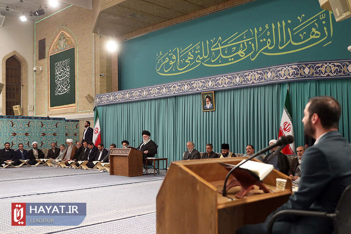 دیدار شرکتکنندگان در مسابقات بینالمللی قرآن با رهبر انقلاب