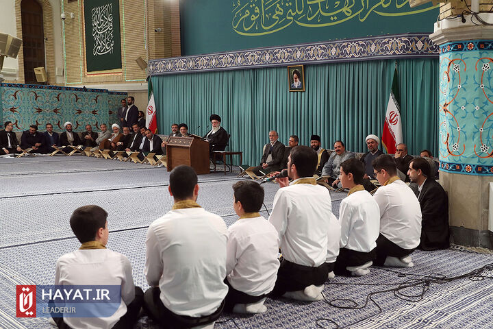 دیدار شرکتکنندگان در مسابقات بینالمللی قرآن با رهبر انقلاب