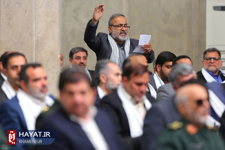 دیدار دست‌اندرکاران دومین کنگره ۲۴ هزار شهید استان خوزستان با رهبر انقلاب