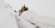 برف محور ۸۰ روستای الیگودرز را مسدود کرد