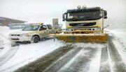 برف راه ۱۲۹ روستای استان قزوین را مسدود کرد